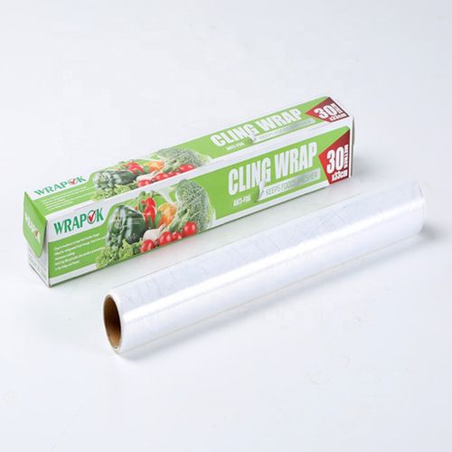household use PE cling film / commercial use 300m cling film wrap with slider cutter